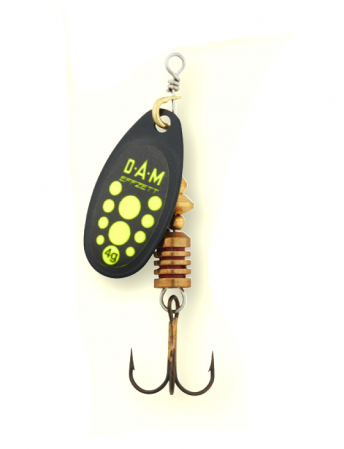 Pescuit la rapitori - ROTATIVA DAM EFFZETT STANDARD NR.3/6G BLACK YELLOW