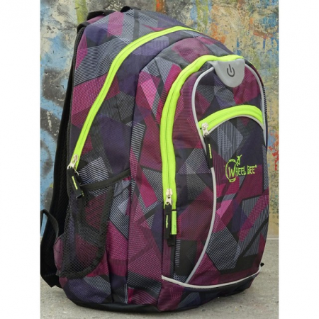 Rucsac Wheel Bee Night Vision mov cu LED [7]