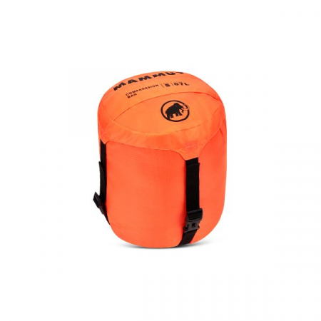 Saci de compresie - Sac compresie Mammut Vibrant Orange S, volum 7 litri, 16.5 x 47 cm