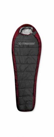 SACI DE DORMIT & ACCESORII - Sac de dormit iarna Trimm Arktis, 185 cm, fermoar dreapta, dark grey – red