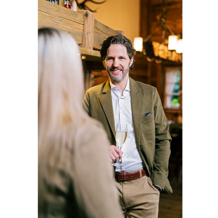 Sacou barbati Blaser denim strech bob dark olive [4]