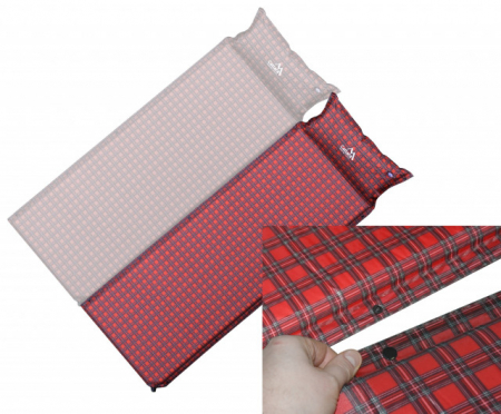 Saltea autogonflabila cu perna 190x60x38 cm Kilt Cattara [6]