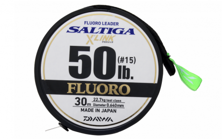 Fir fluorocarbon leader Daiwa Saltiga FC Leader X Link 0.23 mm, 8 lbs, 30 m [3]