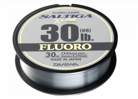 Fire pescuit rapitori - Fir fluorocarbon leader Daiwa Saltiga FC Leader X Link 0.57 mm, 40 lbs, 30 m