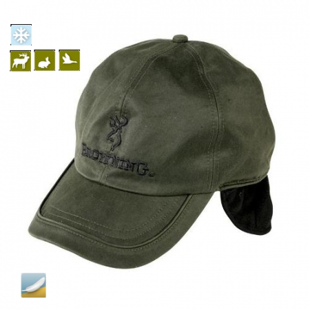 Sepci - SAPCA CU URECHI, INTERIOR FLEECE, BROWNING, VERDE