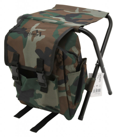 Mobilier camping - Scaun pliabil camping cu rucsac Cattara Oblia Army camo
