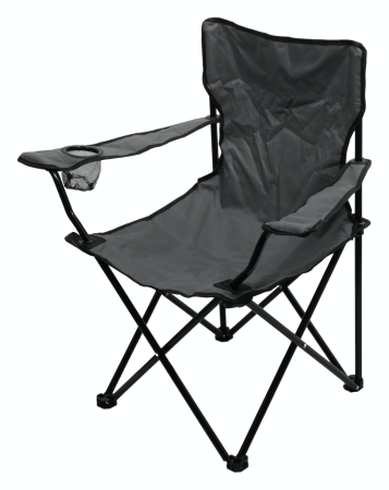 Mobilier camping - Scaun pliabil camping Cattara Bari gri, husa inclusa