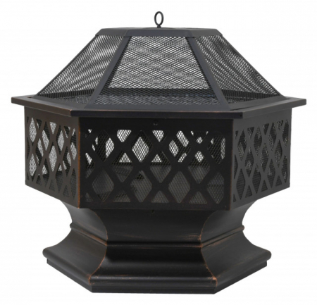 Semineu de terasa Cattara Hexagon, cu capac [2]