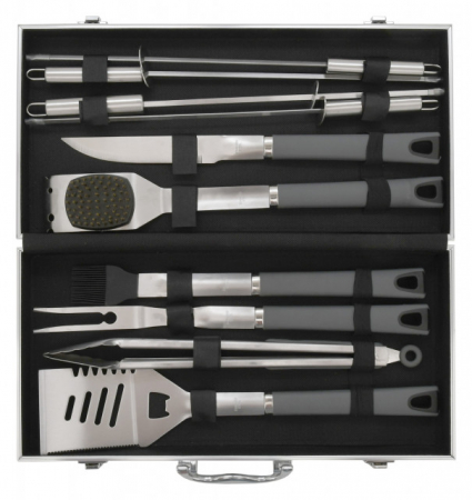 Set 11 ustensile pentru gratar Cattara gama Grey [1]