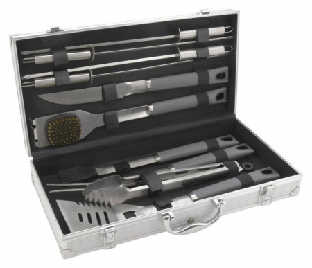 Ustensile gratar - Set 11 ustensile pentru gratar Cattara gama Grey