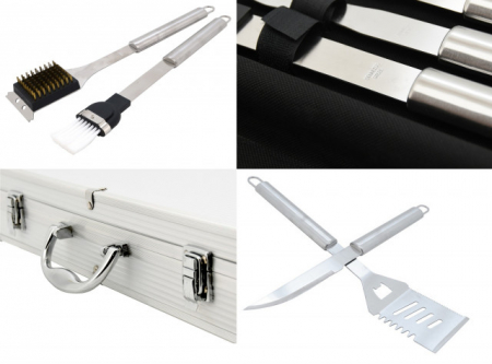 Set ustensile pentru gratar Cattara, 11 piese, cu cutie transport [3]