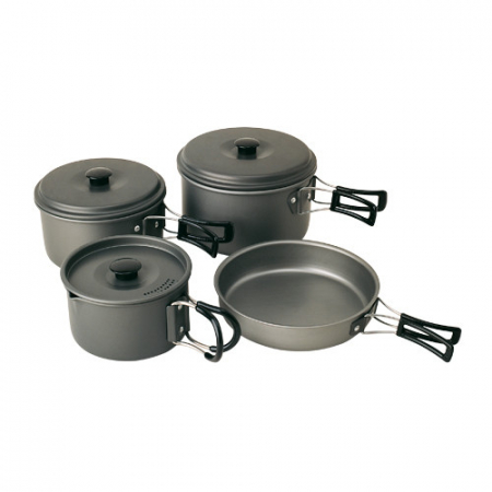 Vesela camping - Set 4 vase pentru gatit din aluminiu Campingaz
