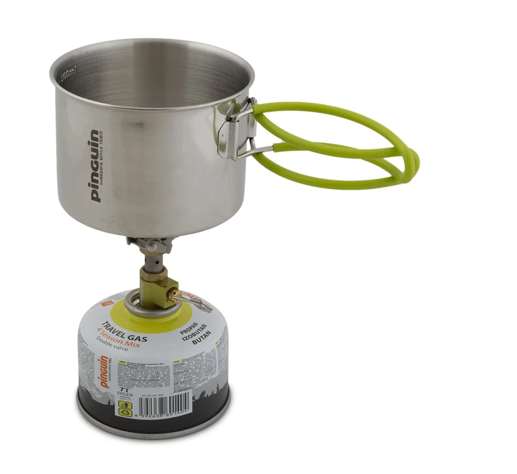 Set arzator drumetie Pinguin Atom Titan + 2 butelii gaz 230 g [5]