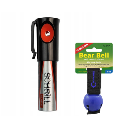 Sprayuri urs - Set goarna TW1000 Schrill 110 dB + clopotel Coghlans albastru