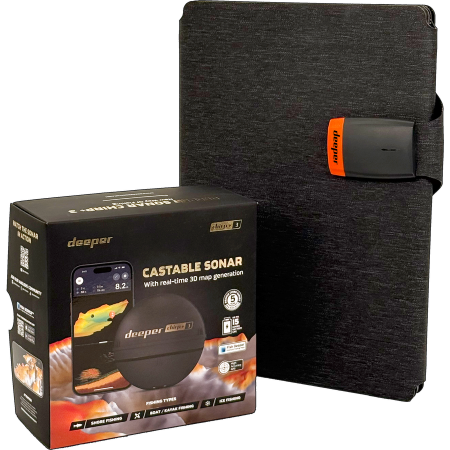 Sonar Deeper Smart Chirp+ 3.0 Power Bundle cu incarcator solar [2]