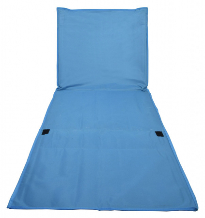 Sezlong pliabil pentru plaja / camping Cattara Korfu albastru [1]