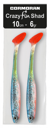 SHAD CORMORAN CRAZY FIN 10CM ORANGE CANDY 2BUC/PL [1]