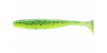 Naluci soft - Shad Daiwa D FIN 15 cm, UV chartreuse tiger, 3 buc / plic