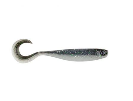 SPORTURI - Shad Mustad Mezashi curly tail minnow 9 cm, anchovy, 6 buc / plic