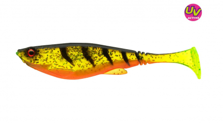 Naluci pescuit rapitori - Shad Daiwa Prorex belly, 11 cm, 4 buc / plic, ghost firetiger