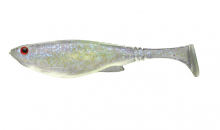 Naluci pescuit rapitori - Shad Daiwa Prorex belly, 6 cm, 4 buc / plic, white ghost