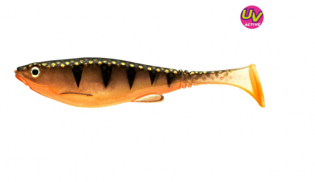 Naluci pescuit rapitori - Shad Daiwa Prorex belly 8.5 cm, 4 buc / plic, natural UV perch