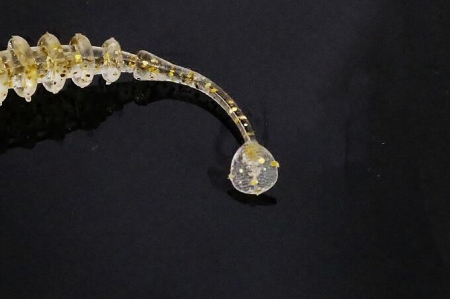 SHAD JACKALL TIDEBEAT1,5 INCH CLEAR HL FLAKE 10 BUC / PLIC [1]