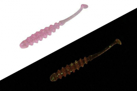 SPORTURI - SHAD JACKALL TIDEBEAT2,0 INCH OKIAMI GLOW CRUSH 8 BUC / PLIC