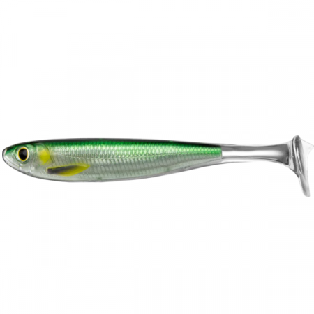SPORTURI - SHAD LIVE TARGET SLOW-ROLL MULLET PADDLE TAIL 12,5CM 716 SILVER, 3 BUC / PLIC