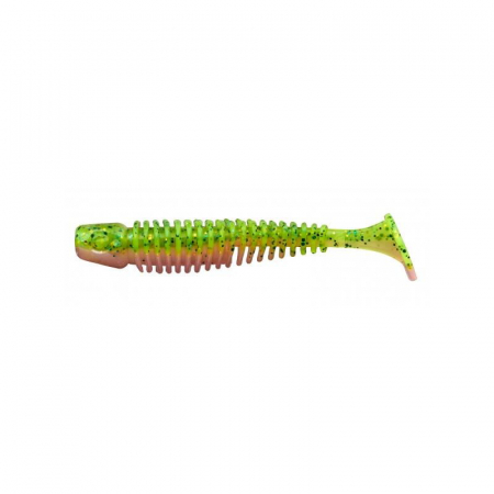 Naluci pescuit rapitori - SHAD GUNKI TIPSY-SXL 7,6 CM, MARSHMALLOW, 6 BUC / PLIC