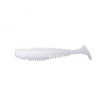 SPORTURI - SHAD GUNKI TIPSY-SXL 7,6 CM, PURE WHITE, 6 BUC / PLIC