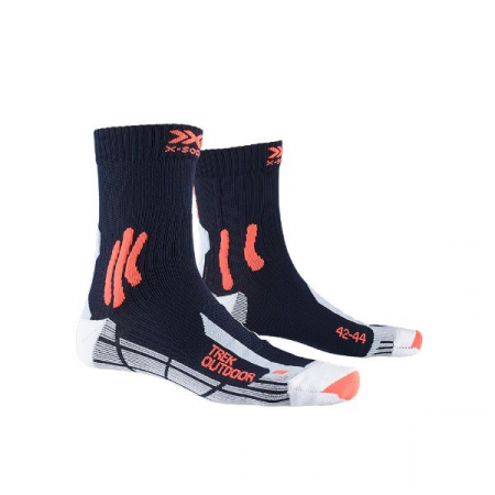 Sosete & ciorapi - SOSETE X-BIONIC TREK OUTDOOR MIDNIGHT BLUE/KURKUMA ORANGE