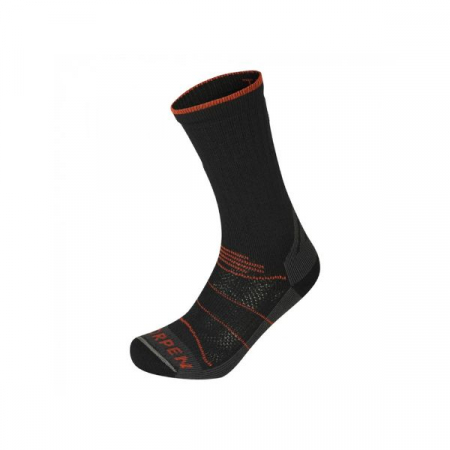 Sosete & ciorapi - SOSETE TREKKING BARBATI LORPEN TCTE MID THERMIC ECO BLACK/ORANGE