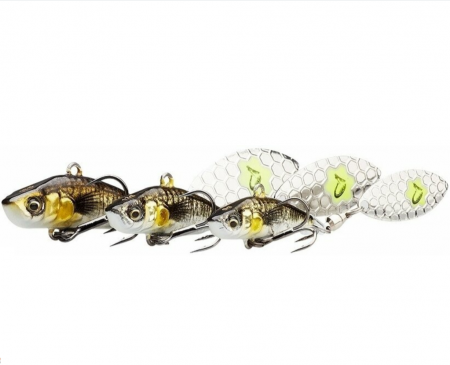SPINNERTAIL SAVAGE GEAR 3D STICKLEBAIT TAILSPIN 7,3CM/9G SINKING BROWN TROUT SMOLT [1]