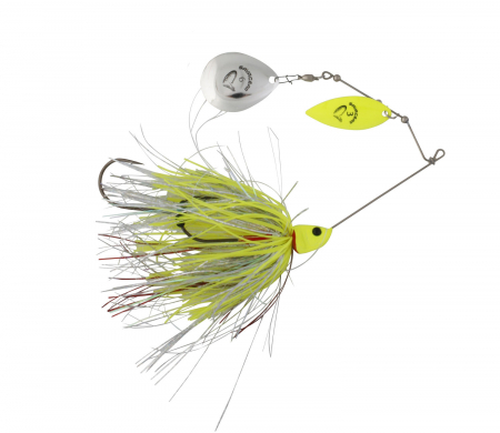 Pescuit la rapitori - SPINNERBAIT SAVAGE GEAR DA BUSH 21G SINKING YELLOW SILVER HOLO FLAME