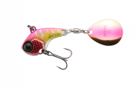 Spinnertail - SPINNERTAIL JACKALL DERACOUP 1/4 OZ PINK BACK CROWN