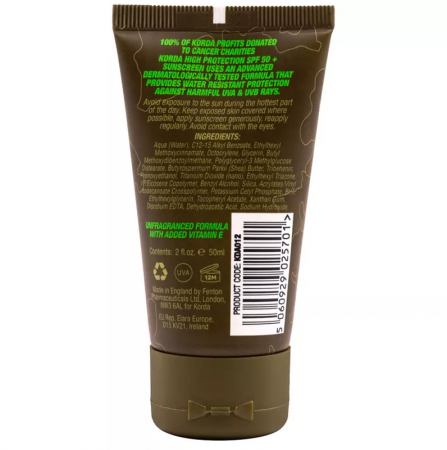 PROTECTIE SOLARA SPF50+ KORDA SUN SCREEN, 50 ML [1]