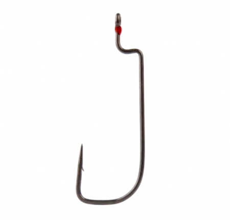 Carlige offset rapitori - Carlige offset Mustad Tac worm titan cu ochet, nr 4/0, 5 buc / plic