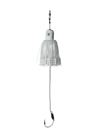 Buzzbaits & chatterbaits - TEASER MADCAT A-STATIC AJUSTABIL CLONK NR.10/0/33CM/150G WHITE