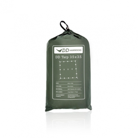 Tenda 3.5x3.5 Prelata olive green DD Hammocks [0]