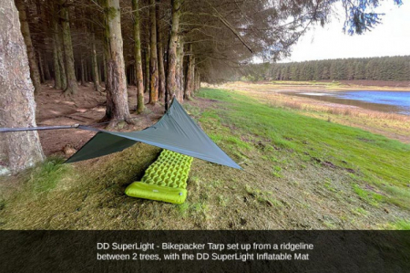 Tenda 3.7m x 2.3m DD Hammocks SuperLight pentru ture cu bicicleta [3]
