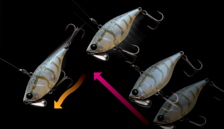 VOBLER RATTLING JACKALL TN38 TRIGON 3,8CM/7,3G MFC [1]