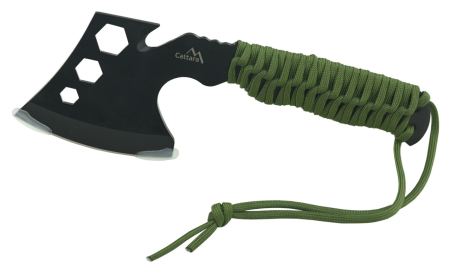 Topoare - Toporisca multifunctionala Cattara Viking 24 cm cu chei, paracord, teaca