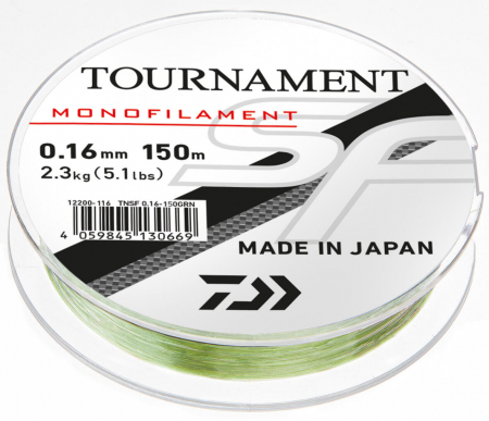 Fire monofilament pescuit rapitori - FIR MONO DAIWA TOURNAMENT SF 0,36MM/11,1KG/300M GREEN