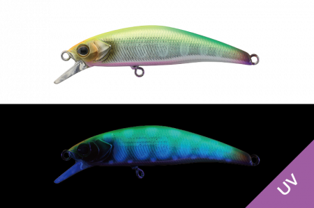 Pescuit la rapitori - Vobler Jackall Tricoroll Ryushin 43HW 4.3 cm, 3 g, parallel chartreuse