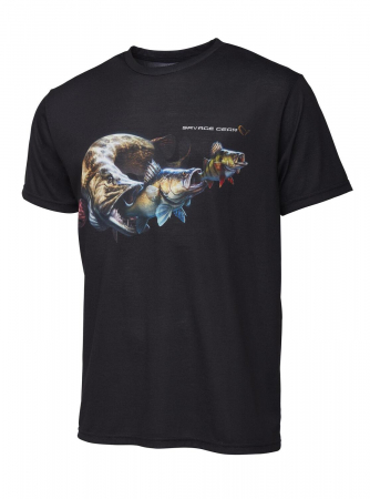 Tricouri - TRICOU SAVAGE GEAR CANNIBAL BLACK