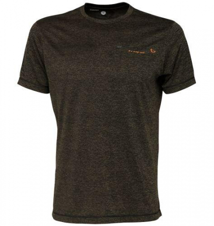 Tricouri - TRICOU SAVAGE GEAR FIGHTER STRETCH BURNT OLIVE MELANGE