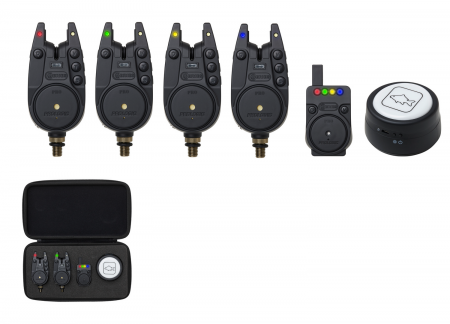 Avertizoare & swingere - SET AVERTIZOARE ELECTRONICE CU STATIE PROLOGIC C-SERIES PRO SI LANTERNA BIVVY, 4+1