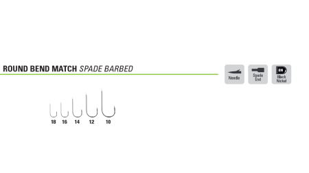 Carlige Mustad Match Ultrapoint round bend, 15 buc / plic [1]