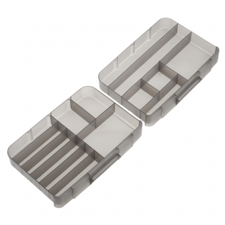 VALIGETA MULTIFUNCTIONALA PLASTICA PANARO MODEL 503, 4 CUTII COMPARTIMENTATE, 42x30.3x40 CM [2]